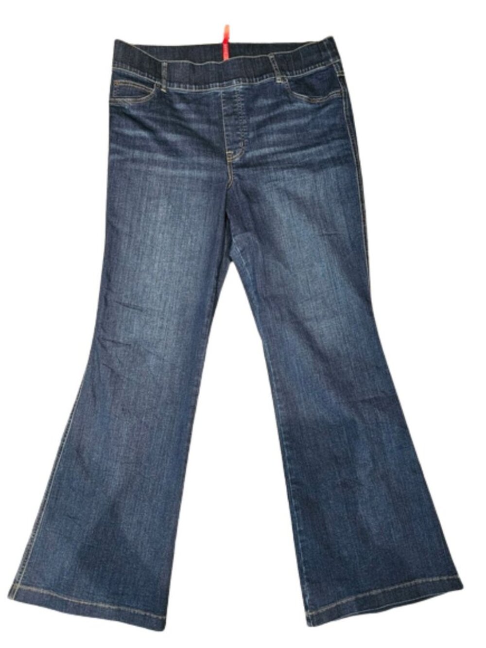 SPANX Flare Pull-On Jeans 2X — Dark Wash TummyTamer High Rise Denim Plus Size